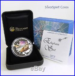 2015 ANTARCTIC SERIES ELEPHANT SEAL Silver Proof Coin