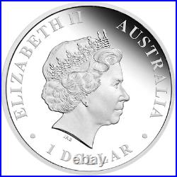 2015 Australian Antarctic Territory Elephant Seal 1oz Silver Proof Coin OGP