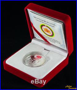 2015 Burma Myanmar 5000 Kyat First Term Government Elephant Coin Silver 925 Unc