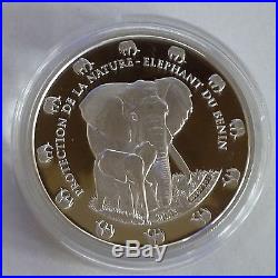 2015 Benin Elephant 1 oz Troy Ounce. 999 Silver Bullion Coin 1000 Francs
