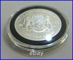 2015 Somali Republic, 1 Oz. 999 Silver Coin, African Wildlife Elephant
