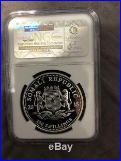 2015 Somalia 1 oz Silver Elephant Coin