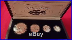 2015 Somalia 4-Coin Silver African Elephant Proof Set