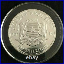 2015 Somalia Elephant 1 oz. 999 Silver (RAM Privy) UNC BU 3,000 mintage