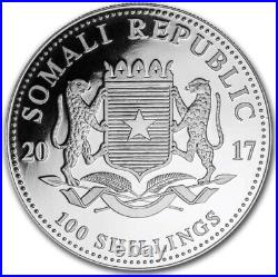 2016 2017 2019 2020 Somali Elephant Lot 4oz Fine Silver 9999 BE Bullion Coin