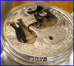 2016 Niue 17.5g Silver Coin Endangered Animal Species Series Asian Elephant