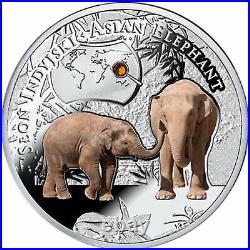 2016 Niue $1 Endangered Species Asian Elephant Ngc Pf70 Uc Silver Coin
