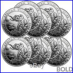 2016 Silver Somalian Elephant 1 oz (10 Coins)