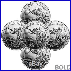 2016 Silver Somalian Elephant 1 oz (5 Coins)
