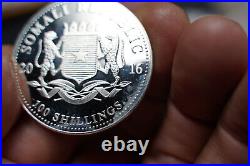 2016 Somali Republic African Wildlife Elephant 1oz. 9999 fine Silver coin C306