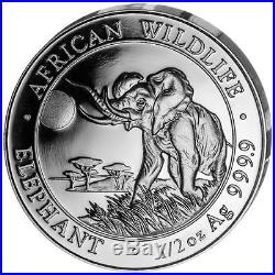 2016 Somalia Silver Elephant 4 Coin African Wildlife Proof Set withbox & COA
