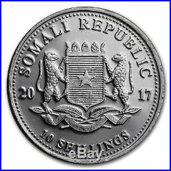 2017 1/10 oz Somalia Silver Elephant Coin (BU)