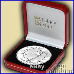 2017 ELEPHANT SEAL Sterling SILVER Proof Coin South Georgia/Sandwich Islands