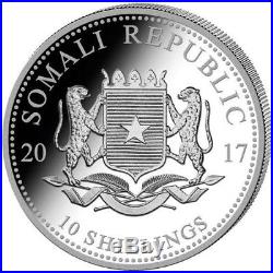 2017 ROLL OF 50 1/10 oz Somalian Silver Elephant Coin (BU) African Wildlife RARE