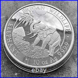 2017 Somali Elephant 10oz coin 10 oz. 999 Silver 1000 Shillings