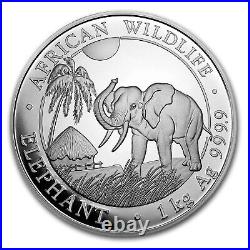 2017 Somalia 1 kilo Silver Elephant
