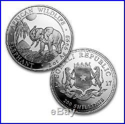 2017 Somalia 4-Coin Silver African Elephant Proof Prestige Set SKU #149756