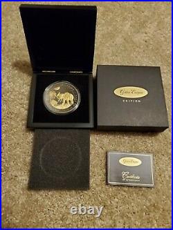 2017 Somalia 500 Shillings Elephant Ruthenium Golden Enigma 5oz. 999 Silver Coin