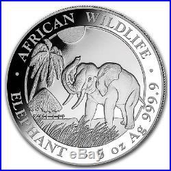 2017 Somalia 5 oz Silver Elephant BU SKU #102911