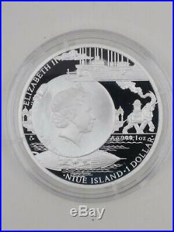 2018 NIUE 1 oz 999 Fine Silver Jules Verne Mechanical ELEPHANT Proof Coin