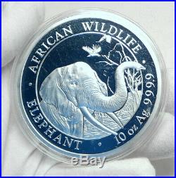 2018 SOMALI REPUBLIC SOMALIA Elephant African Wildlife Silver 1000Sh Coin i78505