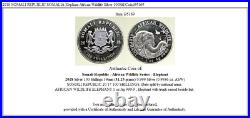 2018 SOMALI REPUBLIC SOMALIA Elephant African Wildlife Silver 100Shl Coin i95169