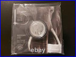 2019 1 oz 5 Rand South African Big Five Silver Elephant Coin BU