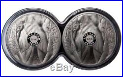2019 2×1 Oz PROOF Silver South Africa 5 Rand BIG FIVE ELEPHANT Coin Set