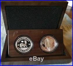 2019 Proof Krugerrand With Elephant Privy & Proof Big5 Elephan2 Coin set. IN HAND