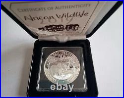 2019 Somali Elephant Privy Proof-like 1oz Fine Silver 9999 BE 1000pcs Box Coa