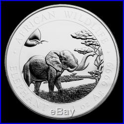 2019 Somalia 2-Coin 1 oz Silver Elephant Black & White Set SKU#186629