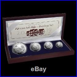2019 Somalia 4-Coin Silver African Elephant Prestige Proof Set SKU#188415