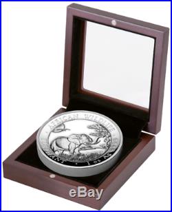 2019 Somalia Elephant Ultra High Relief Proof Silver Coin African Wildlife