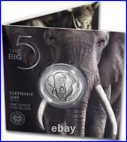 2019 South Africa Elephant Big 5 Series 1 1 oz Silver Coin