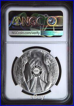 2019 South Africa SILVER BIG FIVE elephant ngc PF70 BIG 5 RAND PROOF 1 OZ COIN