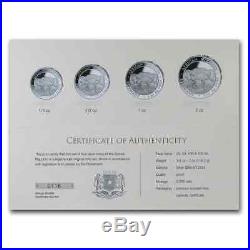 2020 Somalia 4-Coin Silver African Elephant Prestige Proof Set SKU#200133