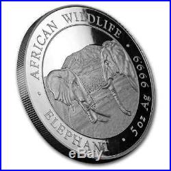 2020 Somalia 5 oz Silver Elephant BU SKU#200139
