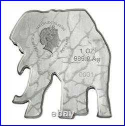 2021 Animals of Africa 1oz Pure Silver African Elephant Coin