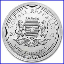 2021 Somalia 10 oz Silver Elephant BU SKU#234239