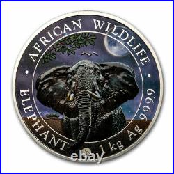 2021 Somalia 1 kilo Silver Elephant (Giant Moon) SKU#225193
