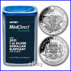 2021 Somalia 1 oz Silver Elephant (MintDirect Premier Tube) SKU#216939