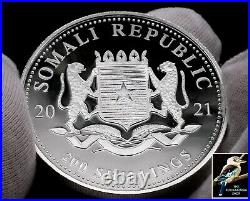 2021 Somalia 200 Shillings Somali Republic Elephant 2 oz. 9999 Silver BU