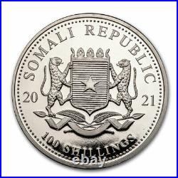 2021 Somalia 2-Coin 1 oz Silver Elephant Set Day/Night (Colored) SKU#221642