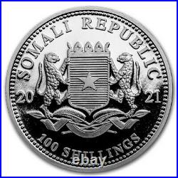 2021 Somalia 4-Coin Silver African Elephant Prestige Proof Set SKU#231442