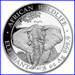 2021 Somalia 7-Coin Silver Elephant First Struck Collection A MUST HAVE