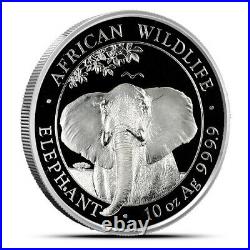 2021 Somalia Elephant 10 oz Silver Coin BU