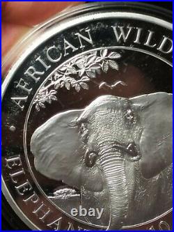 2021 Somalia Elephant 10 oz Silver Coin BU Factory Capsule LAST ONE