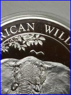 2021 Somalia Elephant 5 oz Silver Coin BU Factory Capsule
