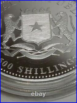 2021 Somalia Elephant 5 oz Silver Coin BU Factory Capsule