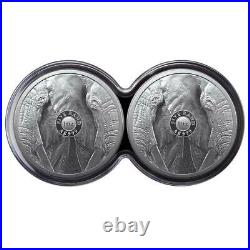 2021 South Africa Big 5 Elephant 2 x 1oz Silver Double Proof Set